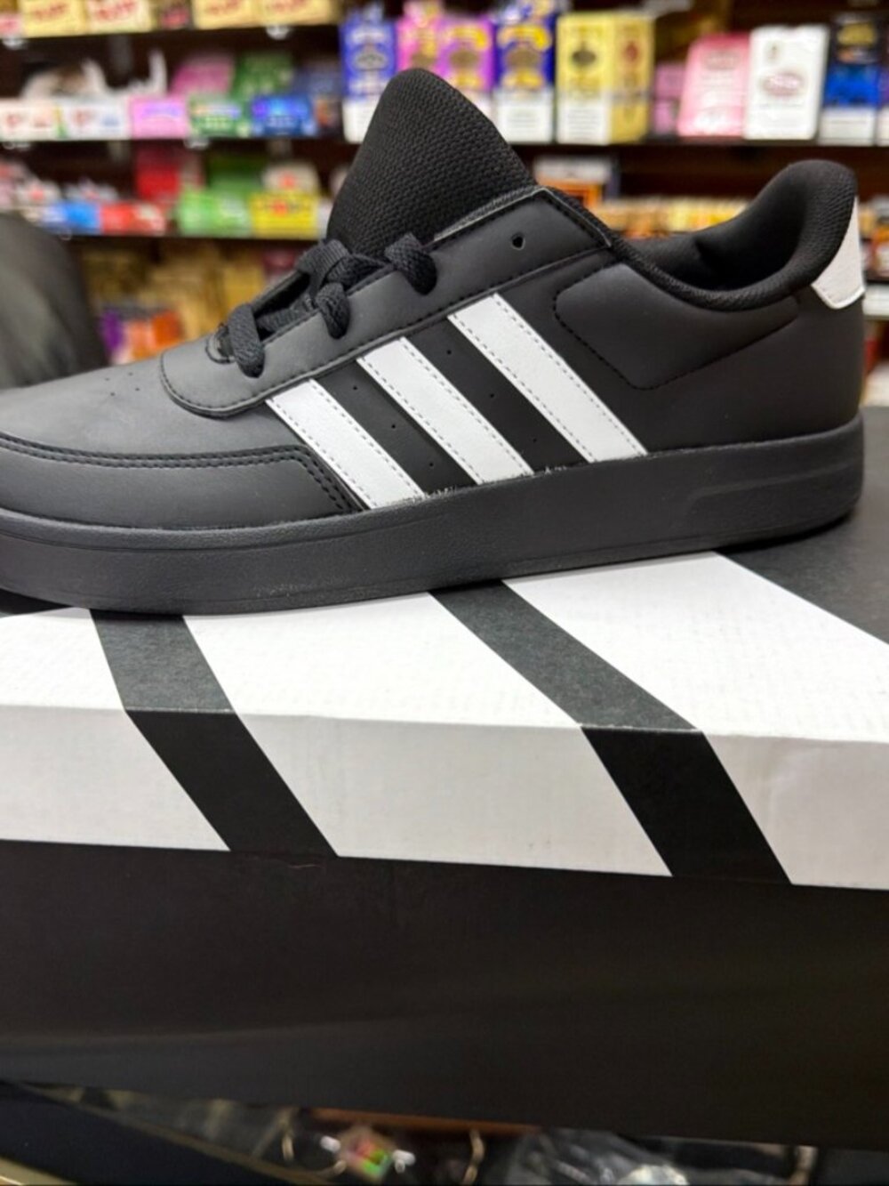 adidas Breaknet Lace K Black White Kids 7 HP8961